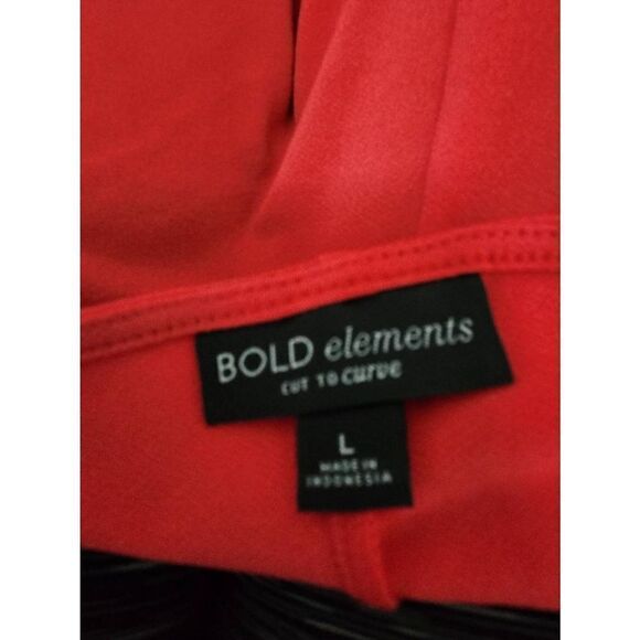 Bold Elements Puff Sleeve Top SZ L NWOT - Picture 4 of 5